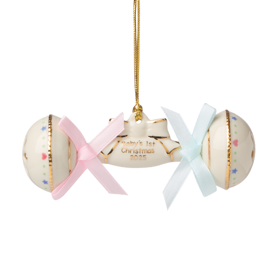 Picture of Lenox 2025 Baby's 1st Christmas Rattle Ornament