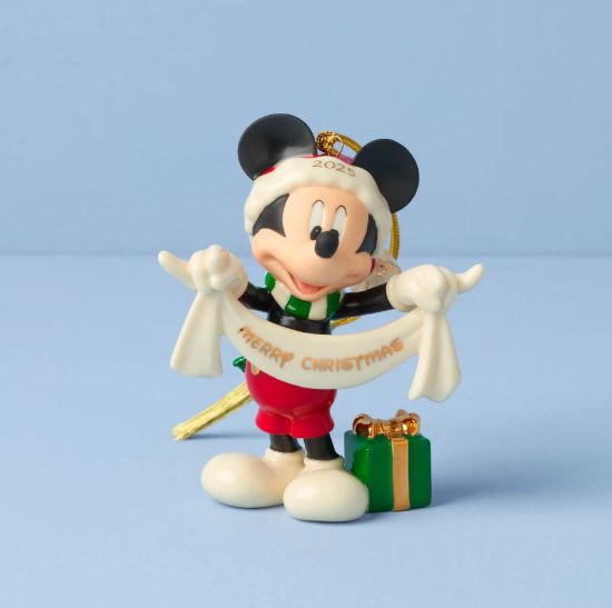 Picture of Lenox 2025 Mickey Mouse 'Merry Christmas' Ornament