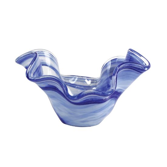 Picture of Vietri Onda Glass Medium Cobalt Bowl
