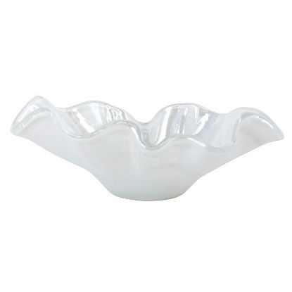Picture of Vietri Onda glass Large White Bowl