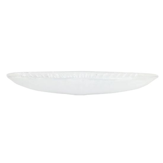 Picture of  Vietri Onda Glass  White Long Oval Bowl