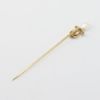 Picture of Antique Art Nouveau 14k 2-Tone Gold, Freshwater Pearl & Diamond Stick Pin