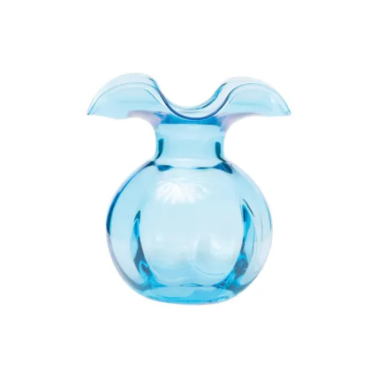 Picture of Vietri Hibiscus Glass Bud Vase - Aqua