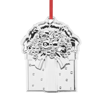 Picture of Reed & Barton Present or Gift Box Ornament, 21st Ed. Sterling Silver NEW