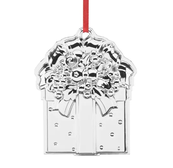 Picture of Reed & Barton Present or Gift Box Ornament, 21st Ed. Sterling Silver NEW