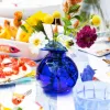 Picture of Vietri Hibiscus Glass Bud Vase - Colbalt Blue