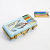 Picture of Limoges Porcelain Box of Colored Pencils Trinket Box with 4 Surprise Pencils Inside