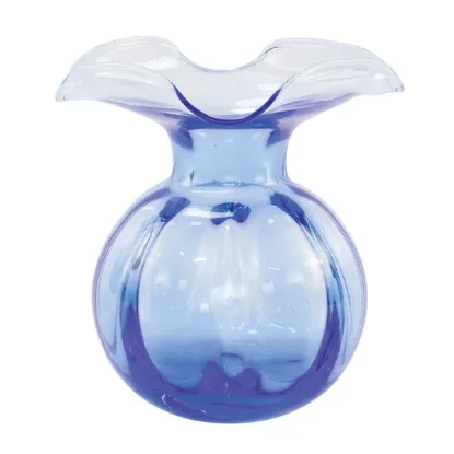 Picture of Vietri Hibiscus Glass Medium Bud Vase - Colbalt Blue 