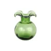 Picture of Vietri Hibiscus Glass Bud Vase - Dark Green