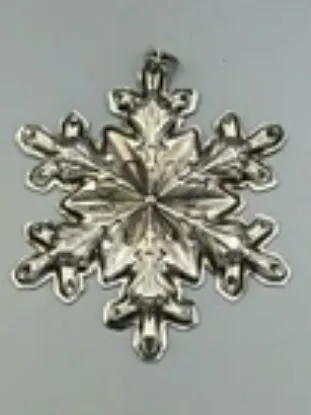 Picture of Gorham Sterling Silver 1973 Annual Snowflake Ornament, no box