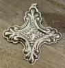 Picture of Reed & Barton Sterling Silver 1990 Annual Christmas Cross Ornament, with box