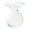 Picture of Vietri Hibiscus Glass Large Bud Vase - Clear