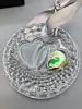Picture of Waterford 2011 clear crystal "Let there Be Love" Disc Ornament, with Box