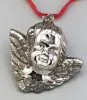Picture of Vintage Sterling Silver "Angel Pendant / Ornament, 2.25"