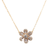 Picture of 18k Rose Gold & Diamond Flower Necklace