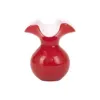 Picture of Vietri Hibiscus Glass Bud Vase - Red