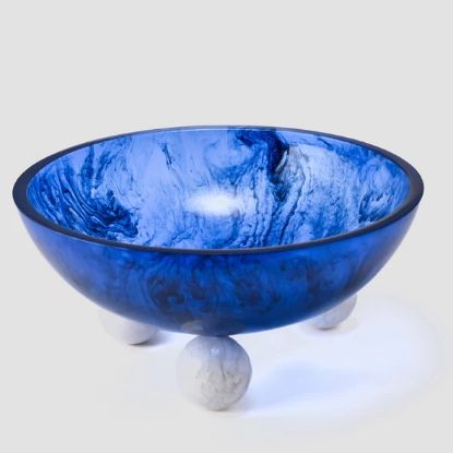 Picture of Nashi Home 'Vera' Collection Large Allure Bowl in Azure Blue & White