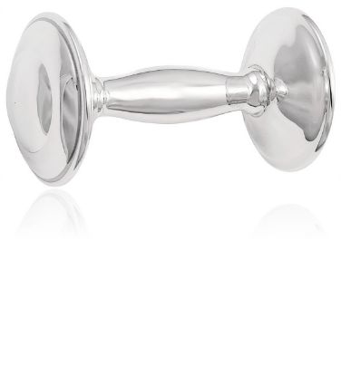 Picture of Cunill Sterling Silver Plain Barbell Rattle