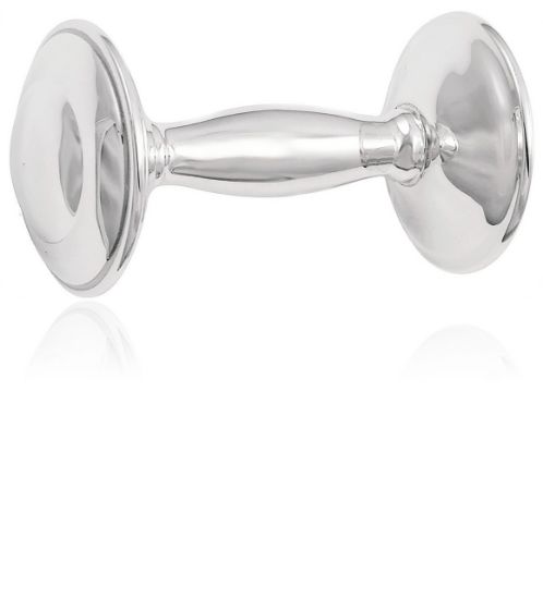 Picture of Cunill Sterling Silver Plain Barbell Rattle
