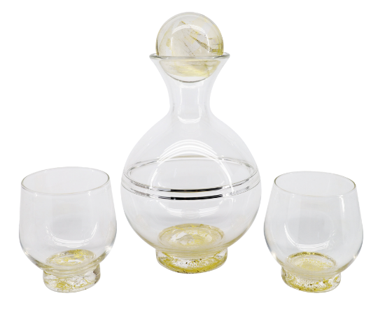 Picture of Andy Koupal Art Glass 'Halo' Barware Set