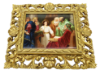 Picture of Framed KPM German Painted Porcelain Plaque "Jesus in the Temple with Elders"