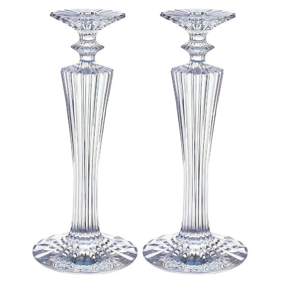 Picture of Baccarat Crystal 'Mille Nuits' Pair of Torch Candlesticks