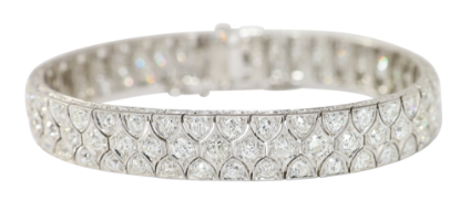 Picture of Antique Art Deco Era Platinum & Old European Diamond Bracelet