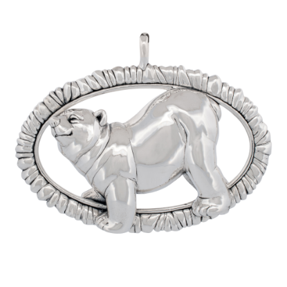 Picture of Barrett + Cornwall 2025 Polar Bear Sterling Silver Ornament