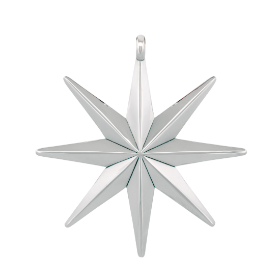 Picture of Barrett + Cornwall Star of Faith Sterling Silver Ornament, new in box