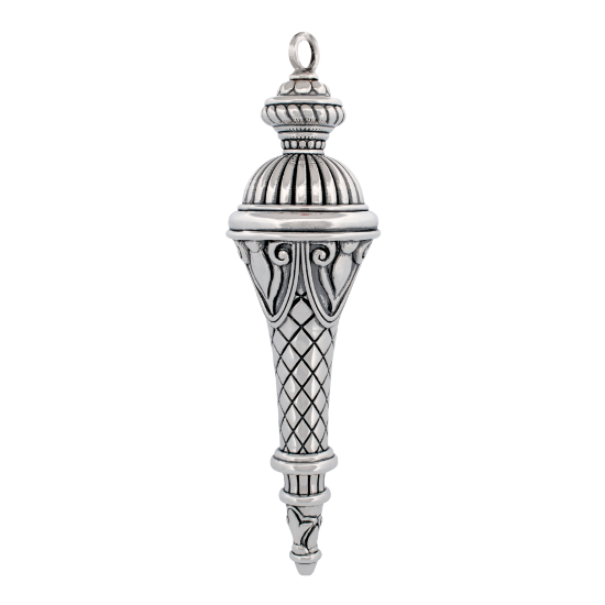 Picture of Barrett + Cornwall 2025 Regency Finial Drop Sterling Silver Ornament