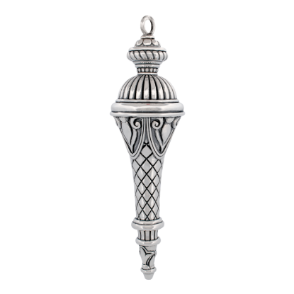 Picture of Barrett + Cornwall Regency Finial Drop Sterling Silver Ornament, new in box