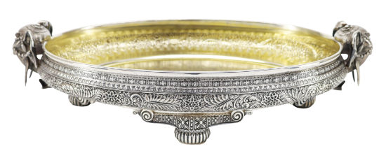 Picture of Tifffany & Co. Sterling Silver 'Persian' Elephant Centerpiece Bowl 