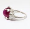 Picture of Rare Tiffany & Co. Platinum & 18.17 Ct. Untreated Burmese Star Ruby Ring with Diamond Accents