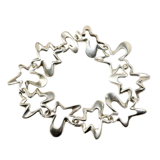 Picture of Vintage Georg Jensen Sterling Silver 'Splash' Bracelet 88B by Henning Koppel