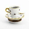 Picture of Limoges Porcelain Cup Of Coffee (Café), Spoon & Saucer Trinket Box with Surprise Biscuits Inside