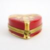 Picture of Limoges Porcelain 'Je t'aime' Heart Shaped Candy Trinket Box with 3 Surprise Chocolates Inside