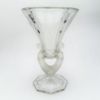 Picture of Antique Walther & Sohne Art Deco Glass Vase with Figural Women