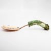 Picture of Ben & Lael Large Copper Serving Spoon with Burr Antler Handle