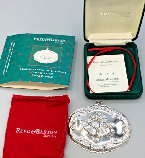 Picture of Reed & Barton Sterling Songs of Christmas Ornament, "Silver Bells" 2nd Edition