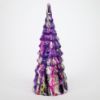 Picture of One Hundred 80 Degrees Large Golden Purple Marbled Glass Tree By Glitterville  