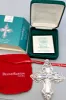 Picture of Reed & Barton Sterling Silver 2006 Francis 1 Christmas Cross Ornament, with box