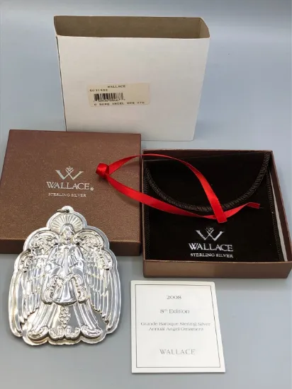 Picture of Wallace 2008 Grande Baroque Angel Ornament Sterling Silver, gently used