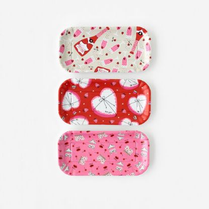Picture of One Hundred 80 Degrees 3-Piece Valentine's Day Tray Set 