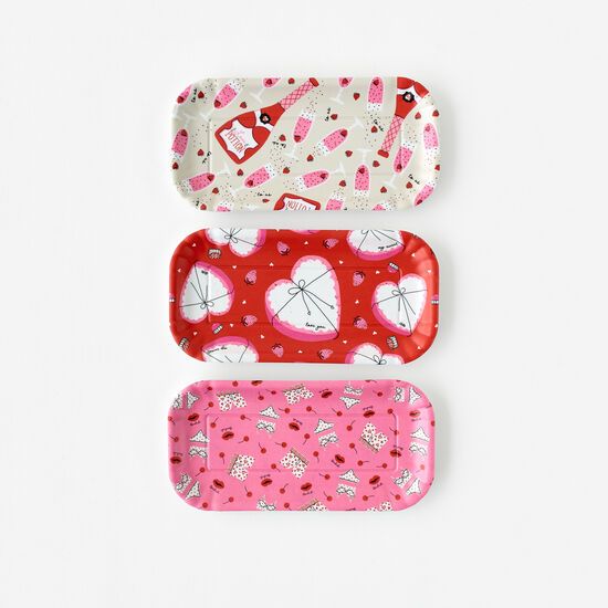 Picture of One Hundred 80 Degrees 3-Piece Valentine's Day Tray Set 
