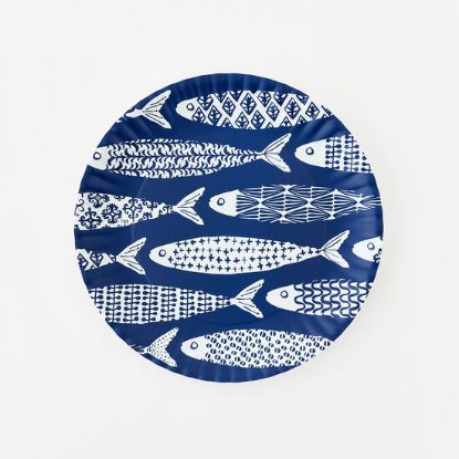 Picture of One Hundred 80 Degrees School of Fish Melamine Platter