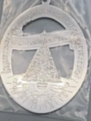 Picture of Lunt 1978 Sterling Silver "O Christmas Tree" Ornament, gently used, no box