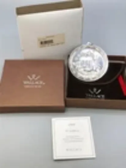 Picture of Wallace 2008 Grande Baroque Songs of Christmas Ornament Sterling Silver, with box