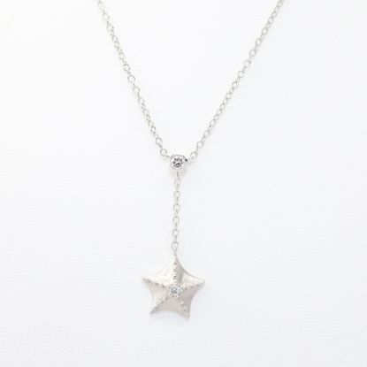 Picture of Tiffany & Co. 18k White Gold Starfish Diamond Necklace 