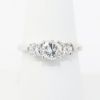 Picture of 18k White Gold .76Ct Round Brilliant Diamond Engagement Ring