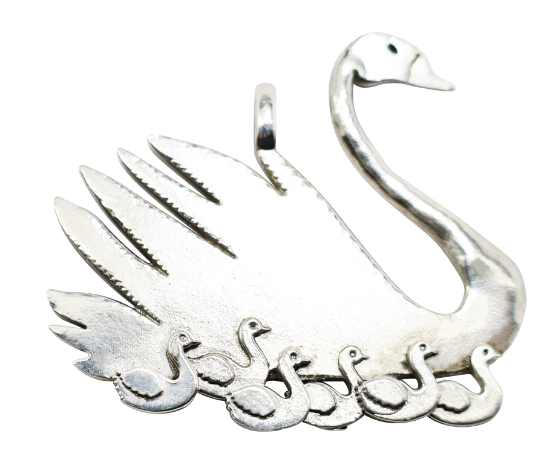 Picture of 12 Days of Christmas, Seven Swans A-Swimming Sterling Silver Ornament